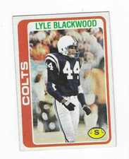 1978 TOPPS LYLE BLACKWOOD #89 BALTIMORE COLTS
