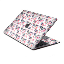 Skin Decal Wrap for MacBook Pro 13" Retina Touch pink blue flowers skulls