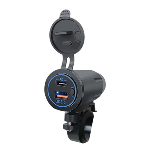 QC3.0 PD Car Charger Dual USB Fast Charging Socket 12V/24V For Motorcycle Truck - 第 10/10 張圖片