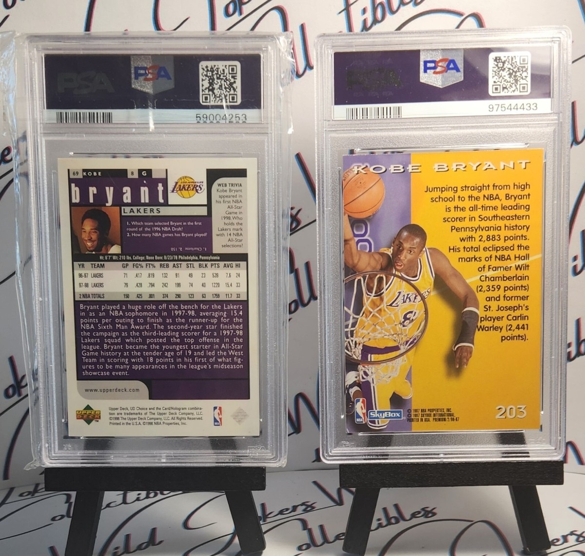 1996 Skybox Premium #203 Kobe Bryant *Rookie* PSA 7 | eBay
