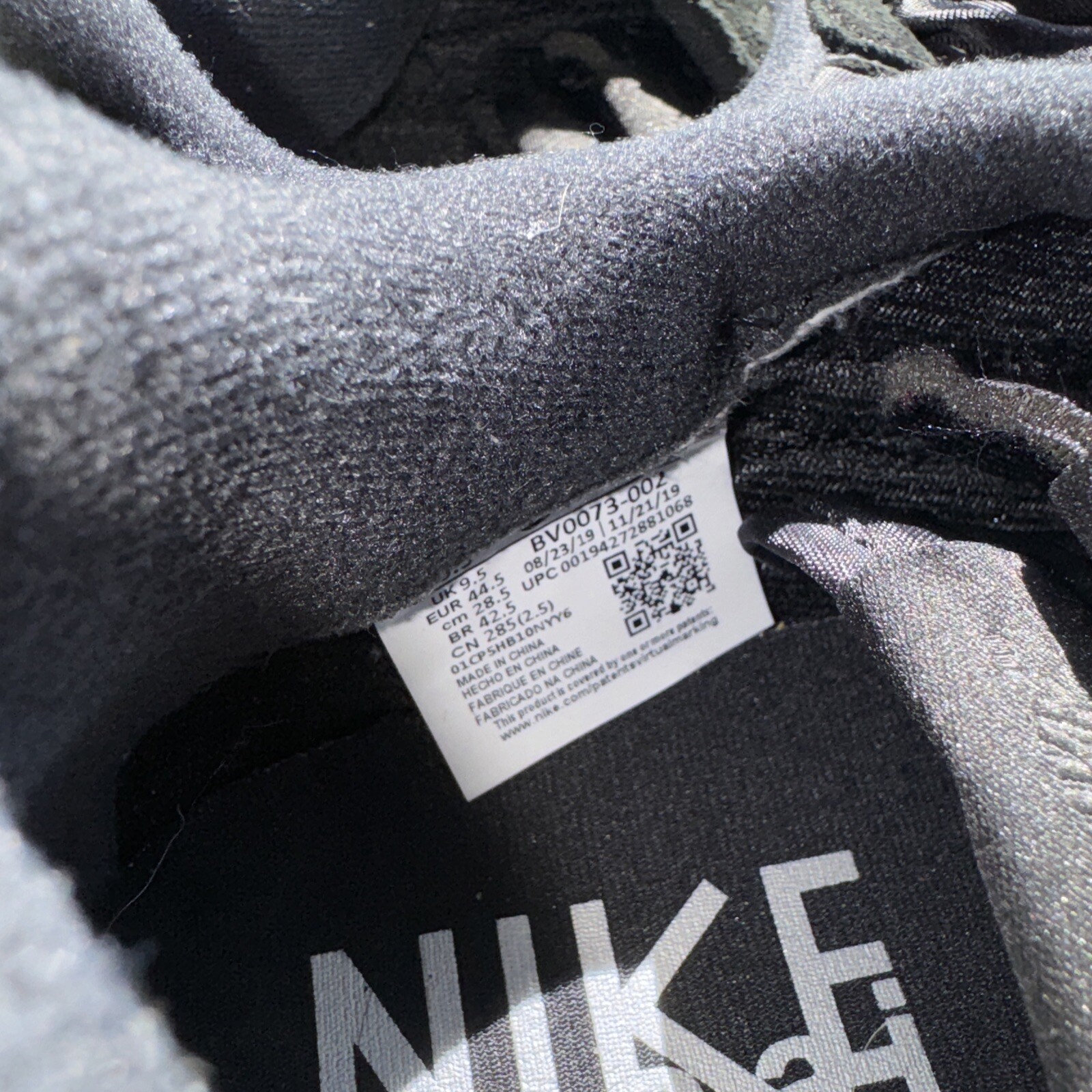 SACAI X NIKE Taglia 10 5 Nike sacai x LDWaffle nylon nero SENZA SCATOLA