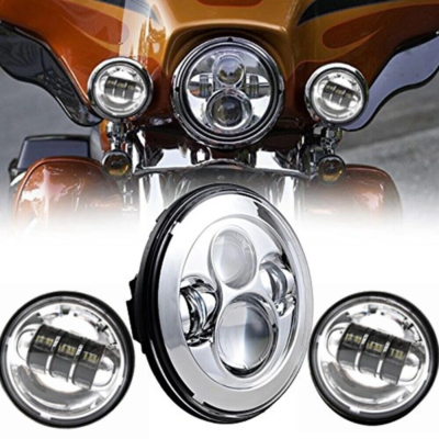 HARLEY DAVIDSON バイク用ライト　(7インチ) 7 in. Daymaker Signature Reflector LED Headlamp - Chrome | Harley