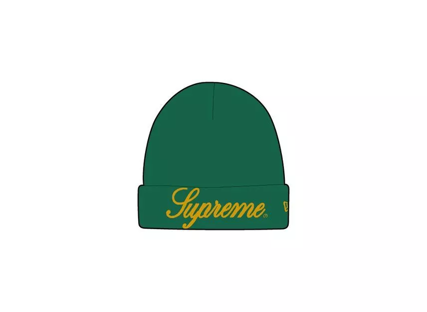 Bonnet vert Supreme New Era Script
