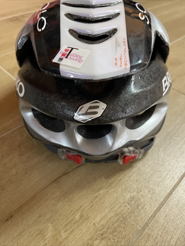 Fahrradhelm Race-Mtb briko Solo M-L 58-60 Einstellbar Weiß-silber Fahrrad Helmet Foto 4 de 4