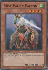 Mist Valley Falcon - SDDL-EN012 - Common - 1st Edition x3 - Near Mint