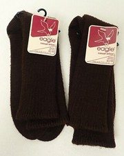 Vintage 2 Pair Of Eagle Casual Orlon Socks Brown USA Men's 10-13 NOS