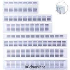 Lüftungsgitter Aluminium Heizungsgitter Stegblech Lamellengitter Lochblech weiß