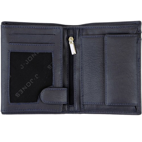J.JONES Herren Geldbörse RFID Leder Portemonnaie Geldbeutel Geldsack Brieftasche - Picture 34 of 44