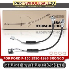 2pcs Front Left Right Brake Hydraulic Hose For Ford Bronco 90-92 F-150 90-96 2pcs Front Left Right Brake Hydraulic Hose For Ford Bronco 90-92 F-150 90-96
