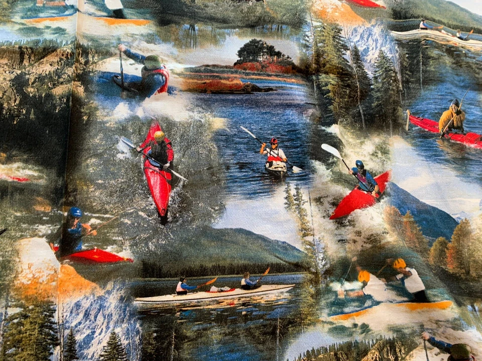 RJR Fabrics 2006 Backroad Experience Kayaking 2 Yds X 44” W - Image 3 of 3