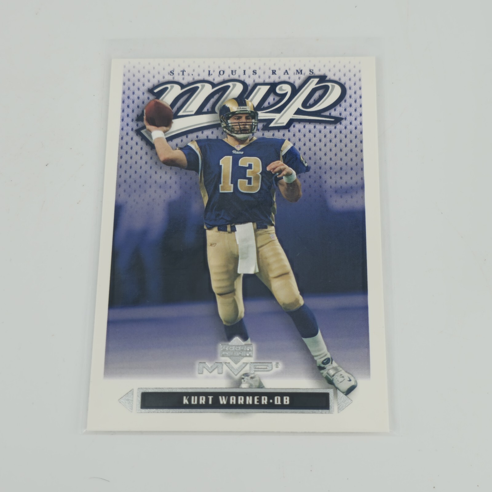 2003 Upper Deck MVP Football Card #216 Kurt Warner St Louis Rams 