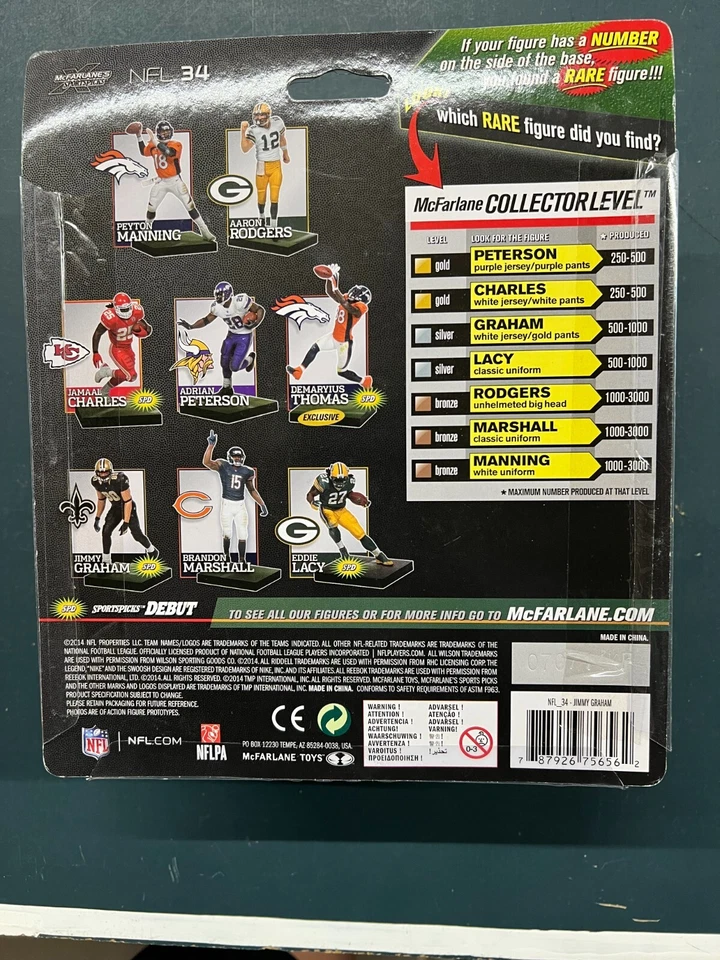 麦克法兰 NFL 公仔吉米·格雷厄姆系列 34 — 第 2/2 张图片