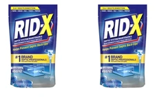 Lot of 2 Rid-X Septic Tank Treatment Enzymes 3 Month Supply Septi-Pacs 3.2oz