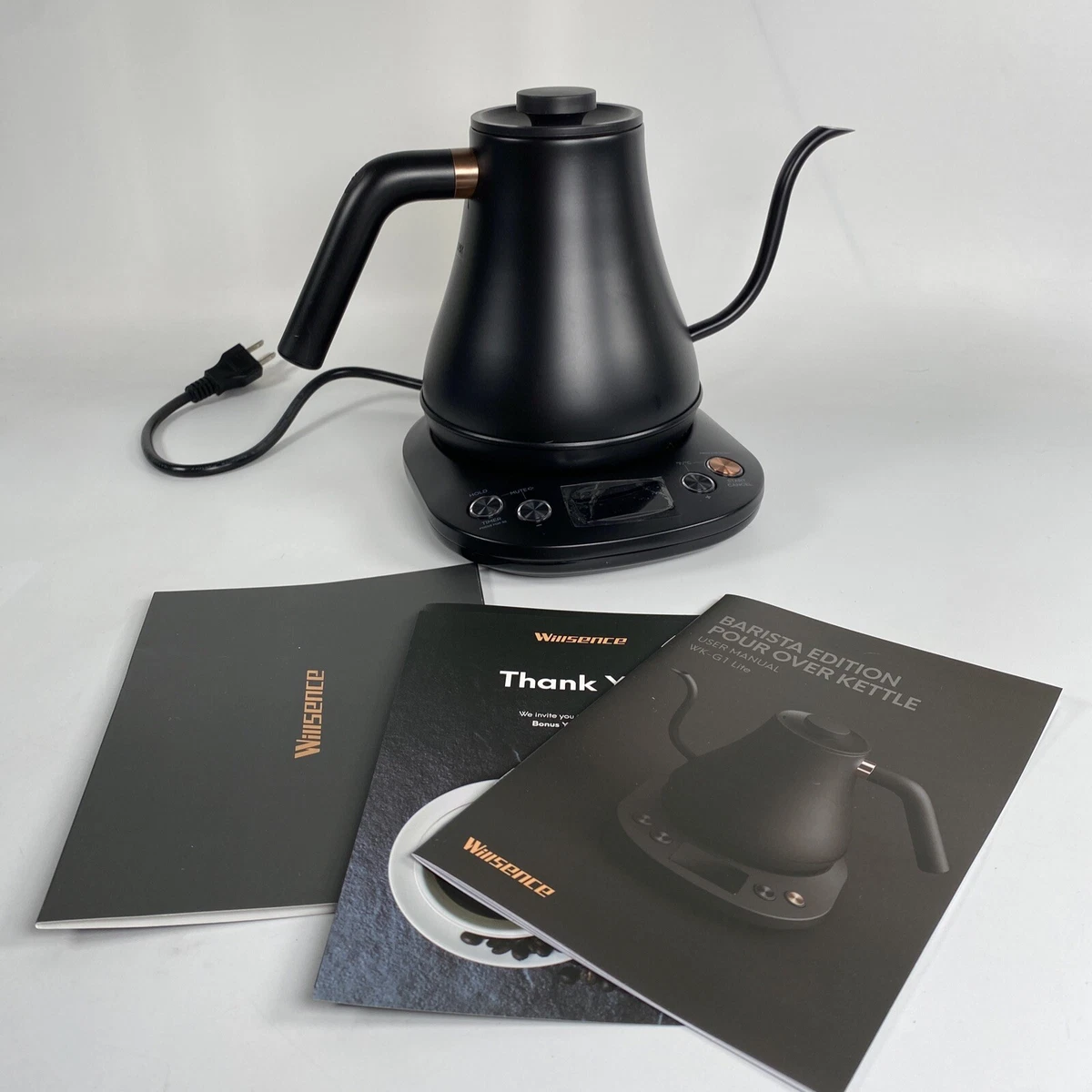 Willsence Electric Gooseneck Kettle Temperature Control, Pour Over Kettle