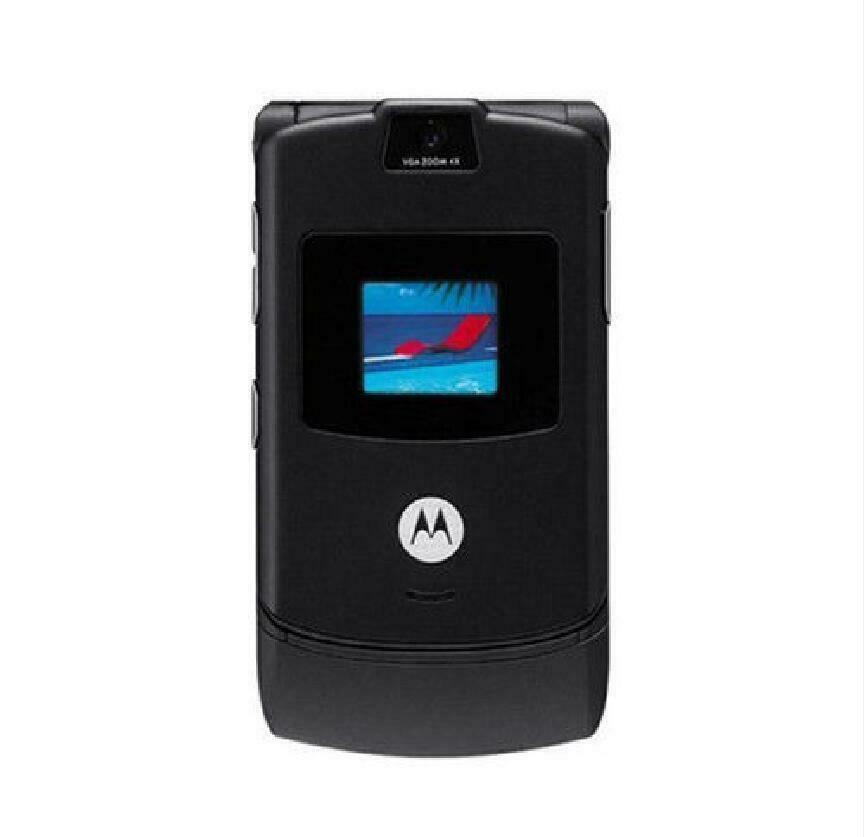 Original Motorola RAZR V3i Unlocked Flip Mobile Phone 1.2MP Camera