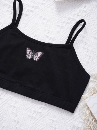 Schmetterling Druck Crop Top Weste und Leggings Sport Kleidung Set für Mädchen - Bild 11 von 54