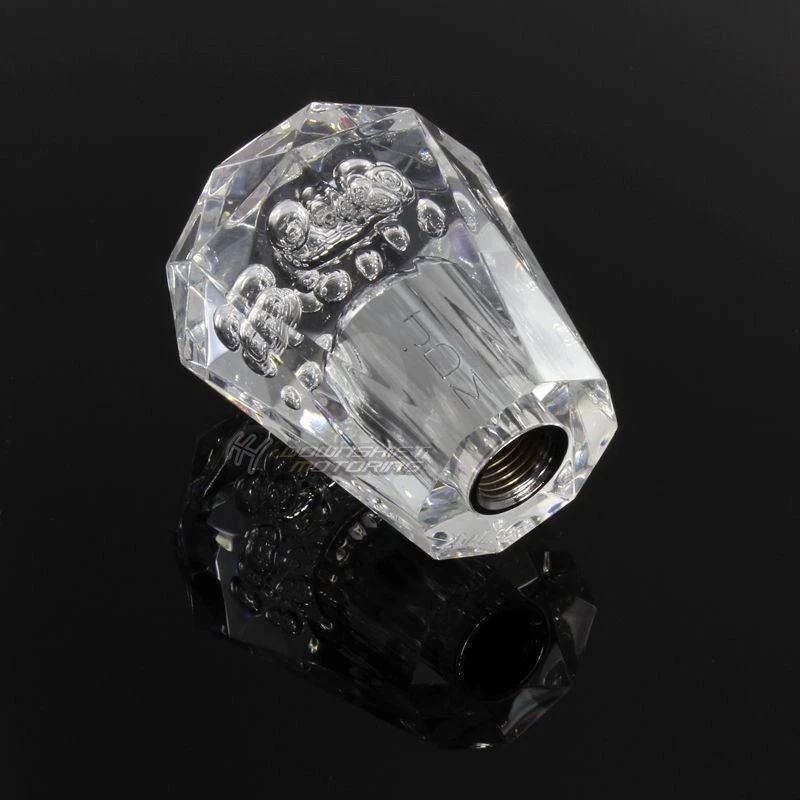 JDM Universal VIP Diamante Cristal Manual MT Burbuja Drift Perilla de Cambio 60mm Transparente Foto 2 de 4