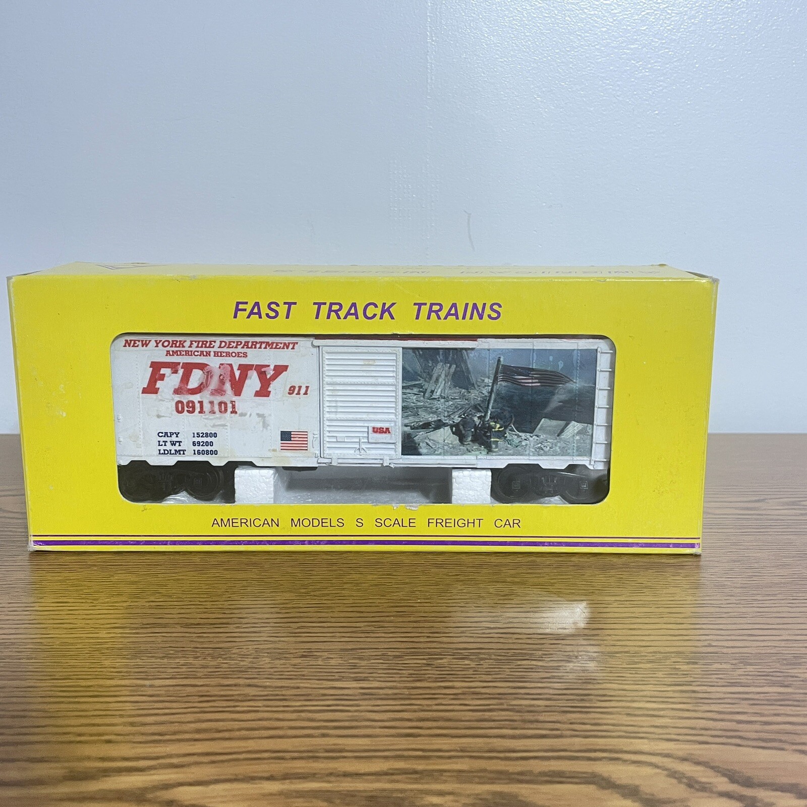 American Models S Scale Custom 911 FDNY American Heroes RTR Boxcar Custom Made