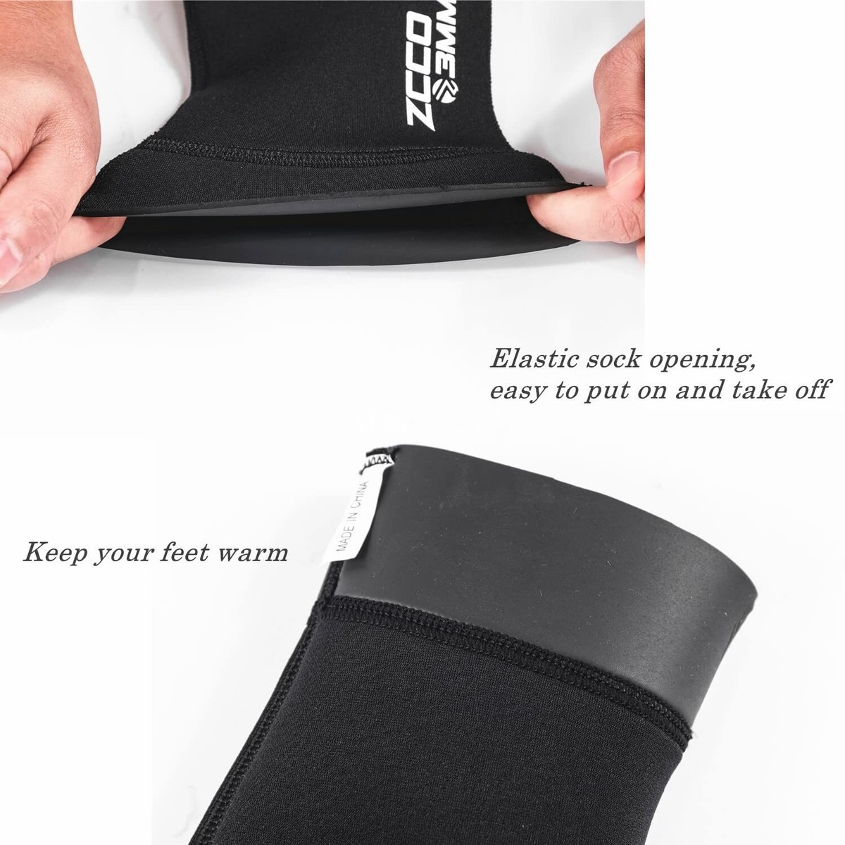 ZCCO Neoprene Diving Socks,Beach Water Socks for Men Women,Swim 