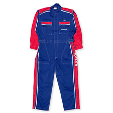 New Retro JDM Toyota Toyopet Tecno Mechanic Coveralls Tsunagi Blue Red