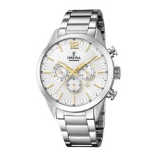 Watch Festina F20343/1 Timeless Chrono Man 43.5 Stainless steel