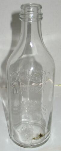 Jarrón vintage de citrato magnesia botella de vidrio transparente utilería granero excavación vertedero - Imagen 3 de 6
