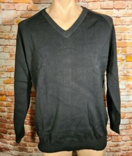 BNWT Mens Sz 2XL Ladies Sz 22 LW Reid Jones Black Knit Pullover V Neck Jumper