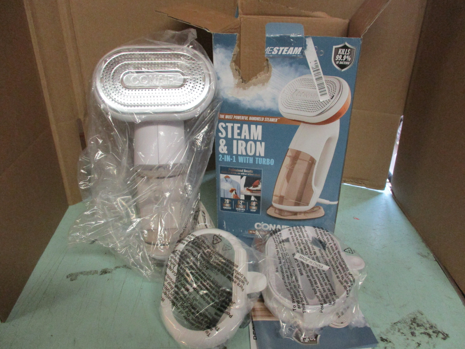 Conair Hand Held Turbo Extreme Steam Garment Steamer Steam and Ironer ER2
