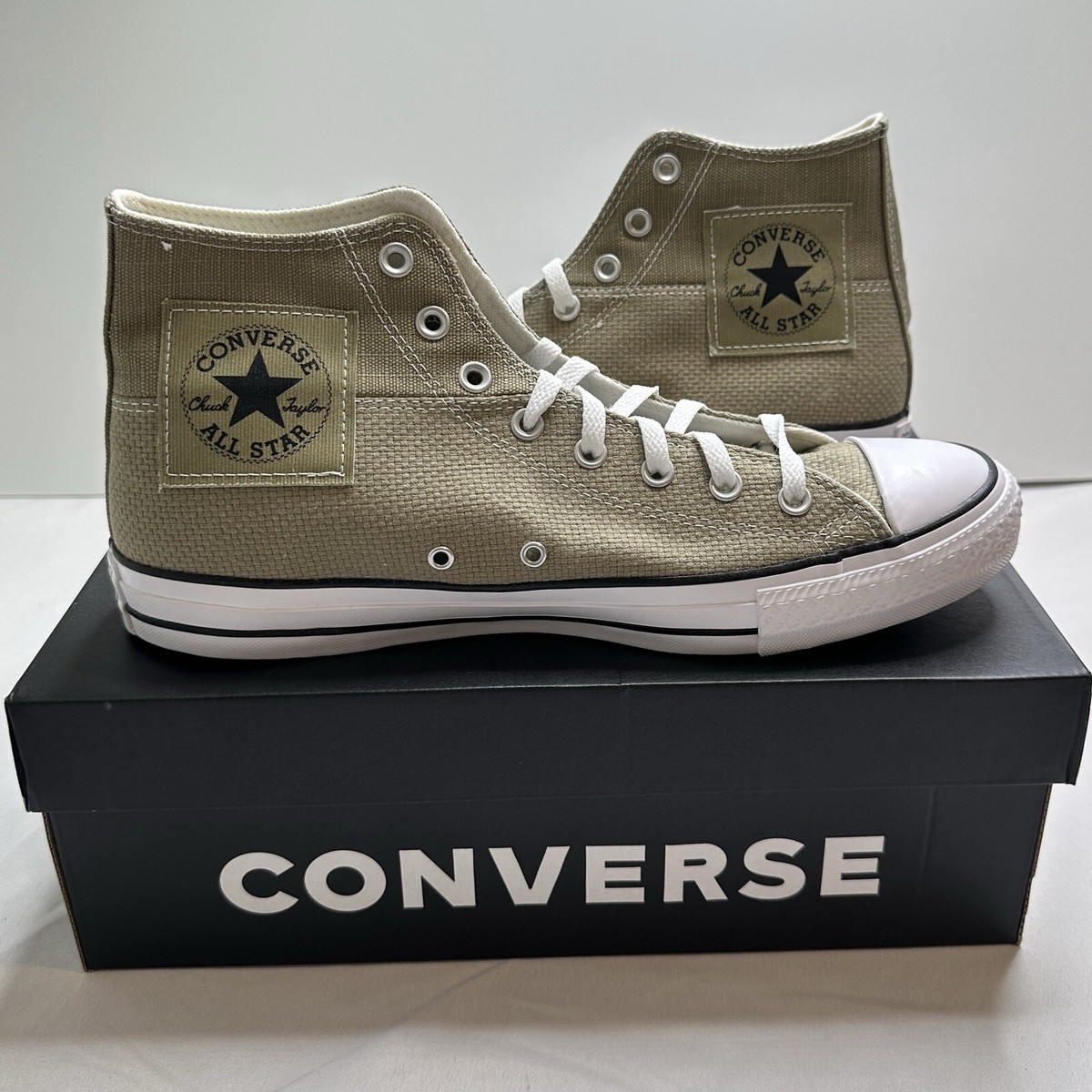 Converse CTAS Hi Mossy Sloth Sneakers Mens 10 Womens 12 Converse Chuck Taylor All Star Mossy Sloth Egret Hi Top  main image 2