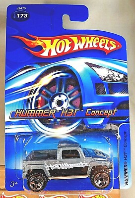 2006 Hot Wheels Mainline/Collector #173 HUMMER H3T CONCEPT Gray w/Chrome ORUT5Sp