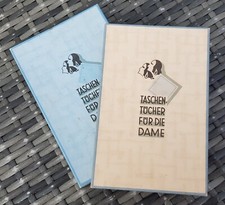 2x alte Pappschachtel leer Taschent&uuml;cher f&uuml;r die Dame
