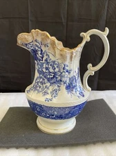 1800’s DUNN BENNETT PRIMULA IMPERIAL SEMI CHINA BURSLEM ENGLAND PITCHER FLOWER