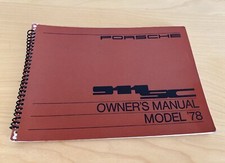 Porsche 911 SC 911SC Owners Manual Original Factory OEM English