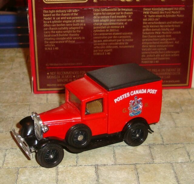 matchbox series model a ford van