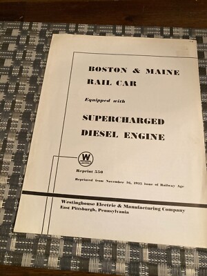 Boston & Maine Triebwagen ausgestattet mit aufgeladenem Dieselmotor Westinghouse