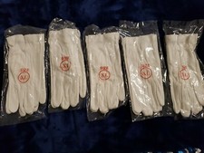 Lot of 5 Pair, Gloves XL White Dress Parade Color Honor Guard Military flag USA