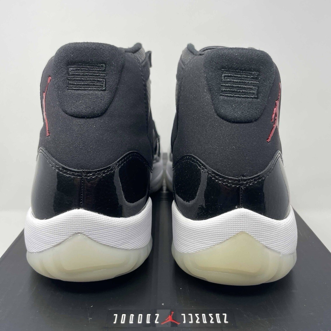 Air Jordan 11 Retro 72-10 378037 002 Black/Black-Varsity Red Size