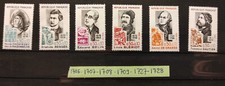 série timbres france neuf** année 1972 n° 1706 1707 1708 1709 1727 1728