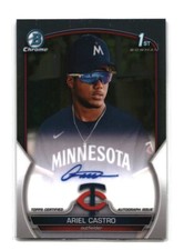 2023 BOWMAN CHROME PROSPECT AUTOGRAPHS ARIEL CASTRO RC AUTO MINNESOTA TWINS