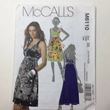 McCall's 6110 Size 14-20 Misses' Dresses in Two Lengths