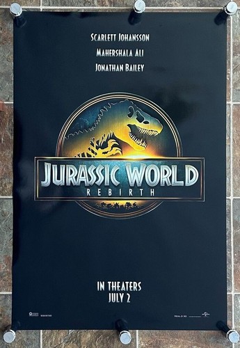 JURASSIC WORLD REBIRTH -2025- original 27X40 Movie Poster - Advance -SCAR JO