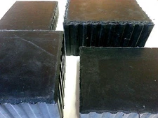 Auto Lift / Rolling Jack Rubber Block Pad Adapter Set of (4)- 4 3/4"X6 5/16X3"