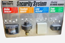 Brinkmann Home Security Wireless System - Motion Detector Floodlight Lamp Panic