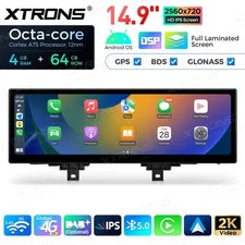 14.9" 4G Android 14 8-Core CarPlay Car Stereo GPS Navi For BMW 3/4er F30-F36 NBT