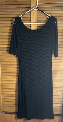 knee length dresses for ladies Mouret X Banana Republic Black Dress