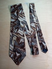 J Garcia Tie Brown, Gray, Tan GIFT WRAPPED