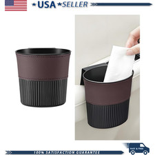 Car Trash Can Portable Mini Hanging Garbage Container Suv Sedan Trucolor Brown Car Trash Can Portable Mini Hanging Garbage Container Suv Sedan Trucolor Brown