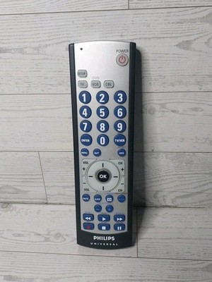 Philips CL035A TV VCR DVD CBL Universal Remote Control Works Free Shipping 