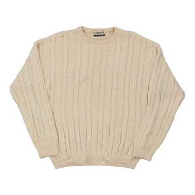 Classico Linea Base Jumper - Large Beige Cotton