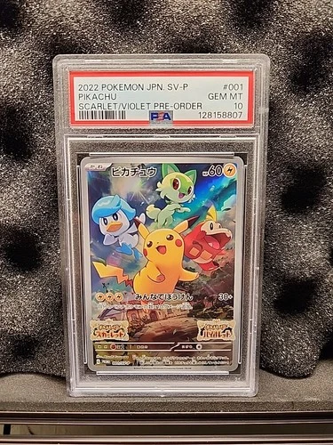2022 Pokemon Scarlet & Violet Promos Pikachu #001/Sv-p PSA 10
